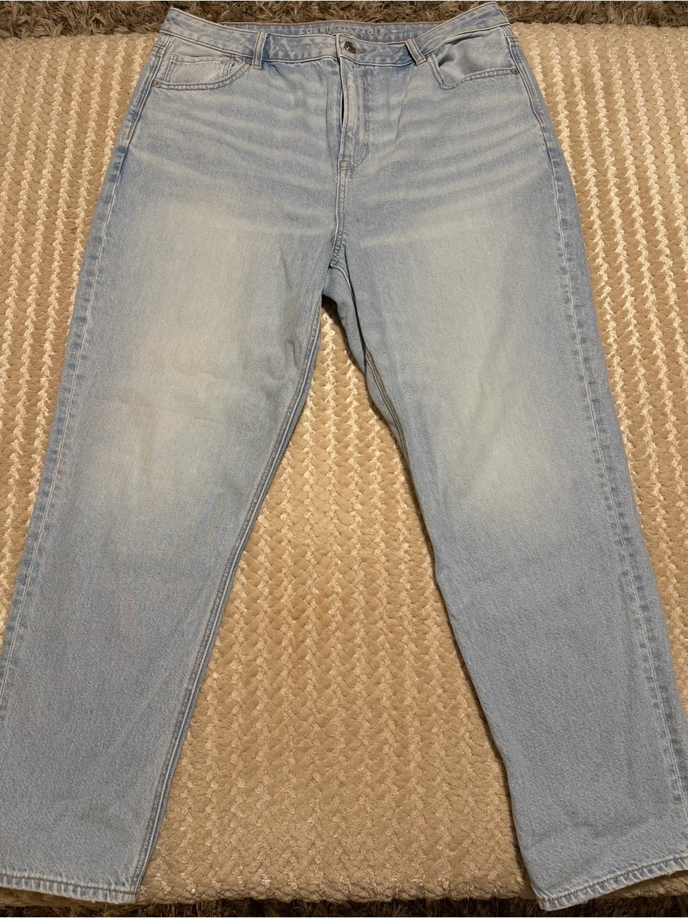 American Eagle Light Wash Straight Leg Jeans
